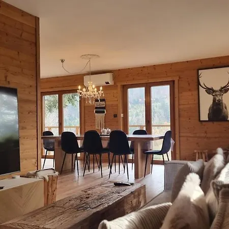Le Dahu-calm-jacuzzi-free Parking Lot Chalet