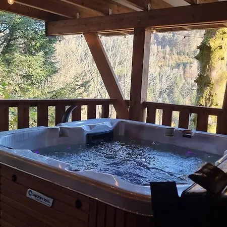 Le Dahu-calm-jacuzzi-free Parking Lot Chalet *