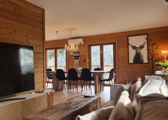 Le Dahu-calm-jacuzzi-free Parking Lot Horská chata